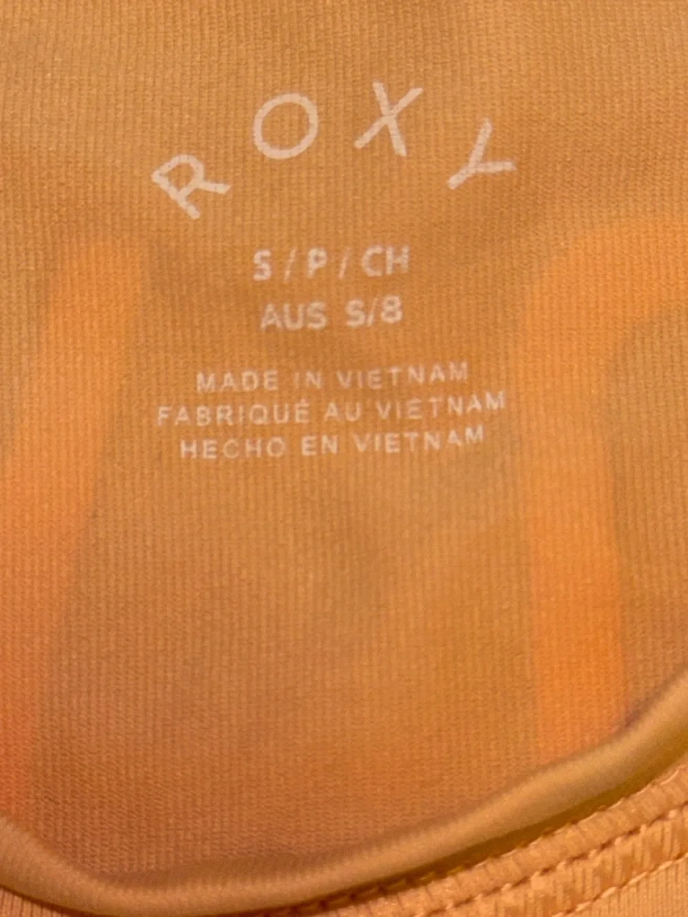 ROXY UPF 50+ Sun Protection Swim Shirt, Orange, Women’s/ Juniors Sz S Beach